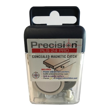 Precision Lock Magnetic Catch with Adjustable Strength, Black PR567312